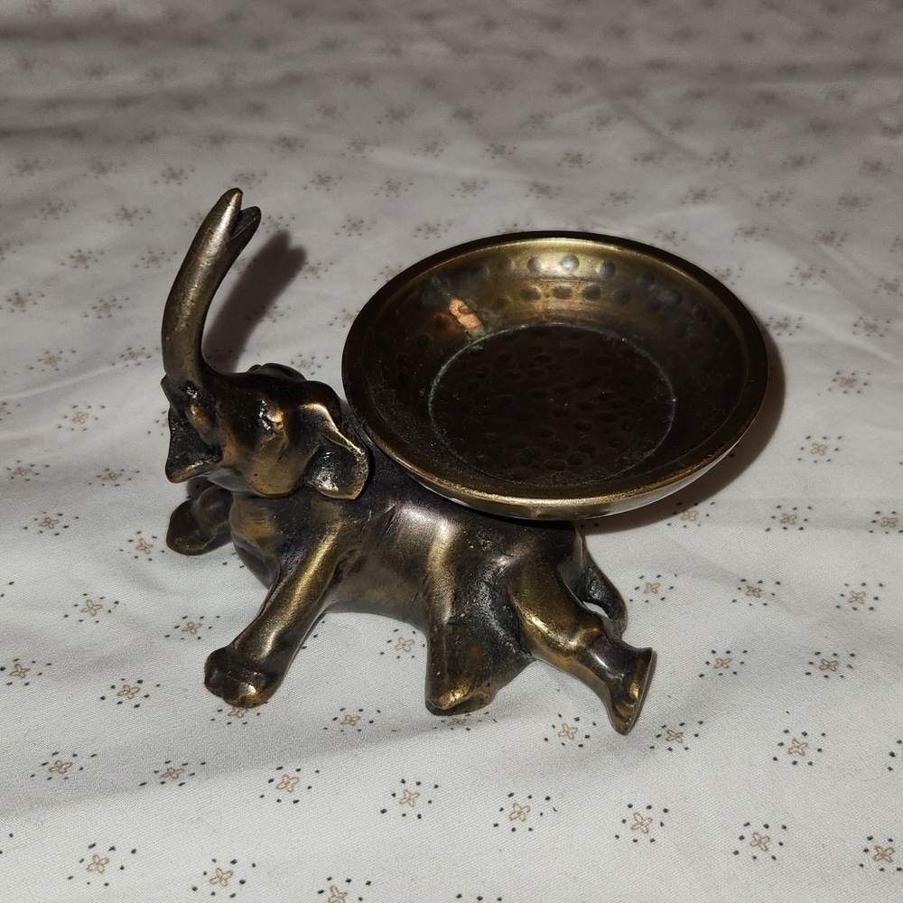 Vintage brass Elephant Diya